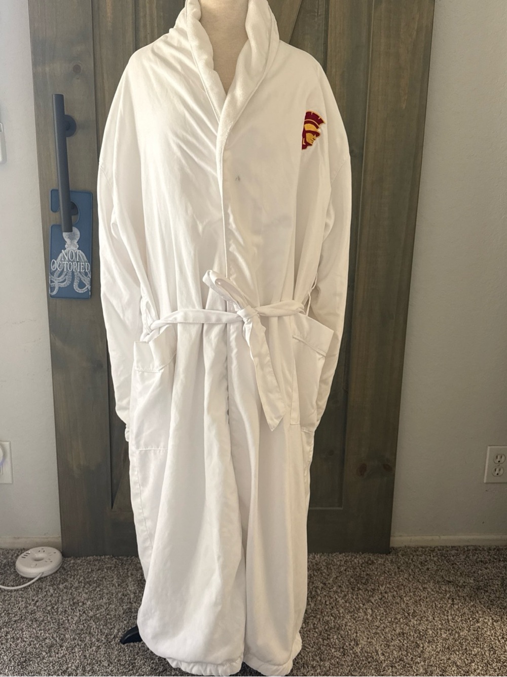 USC Trojans Spa Bathrobe One Size Fits All Unisex